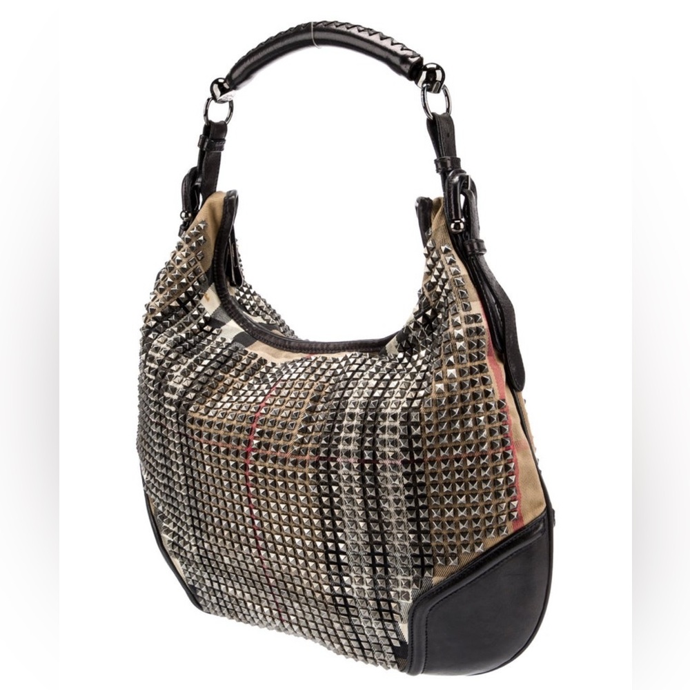 Burberry Hoxton prorsum nova check studded hobo bag - Picture 2 of 15
